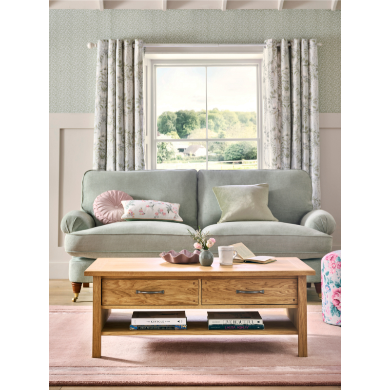 Laura Ashley Milton 2 Drawer Coffee Table - 3679324 - White Bear Furnishings