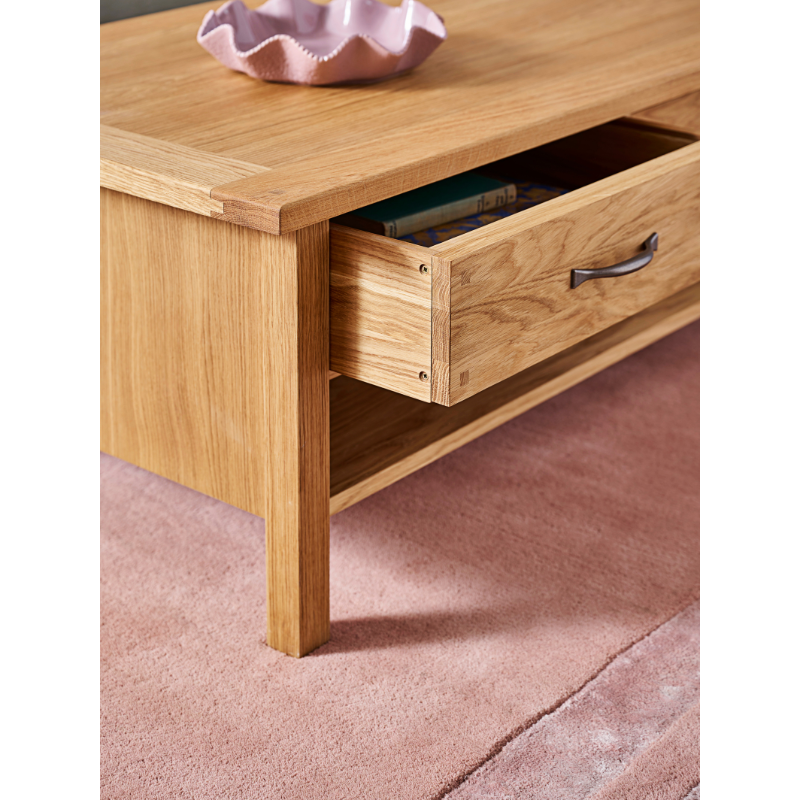 Laura Ashley Milton 2 Drawer Coffee Table - 3679324 - White Bear Furnishings
