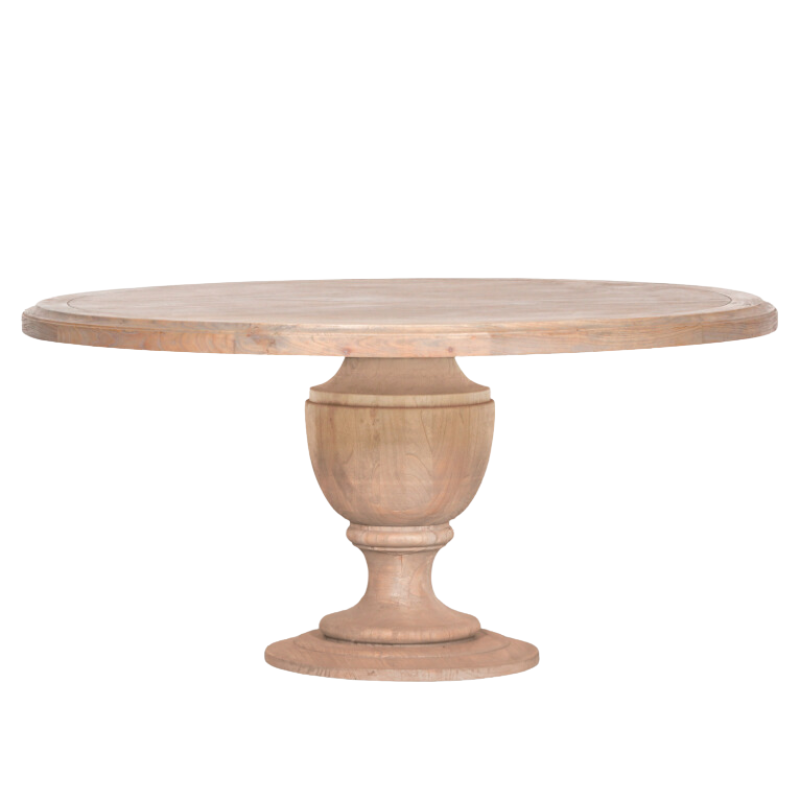 Maison Reproductions Rustic Wooden Round Dining Table 162cm