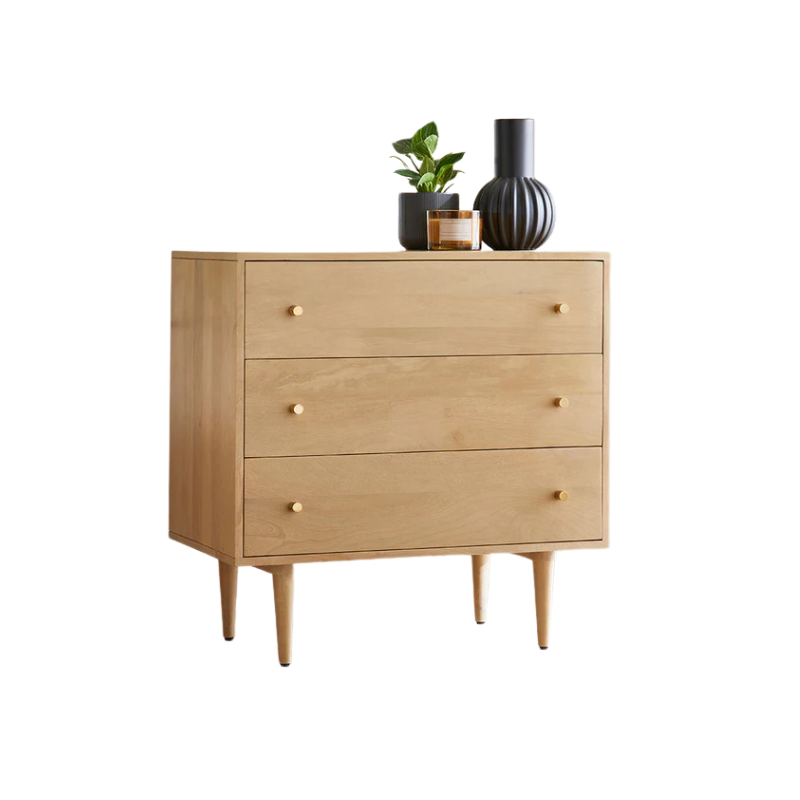 Fishe & Lilly Scandinavian Light Oak Oslo Chest of 3 Drawers - White Bear Furnishings