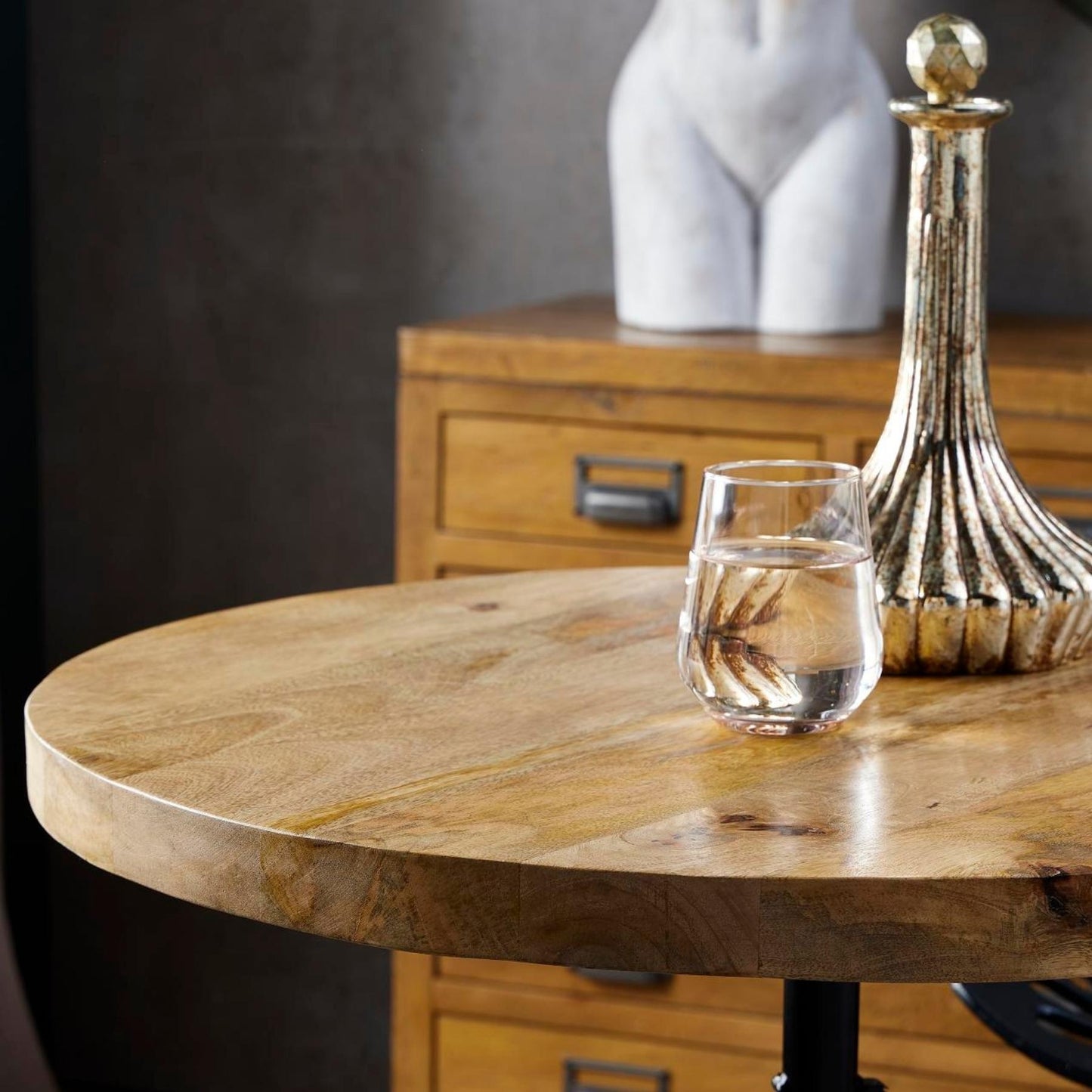 Handcrafted Draftsman Adjustable Bar Bistro Table - 19926