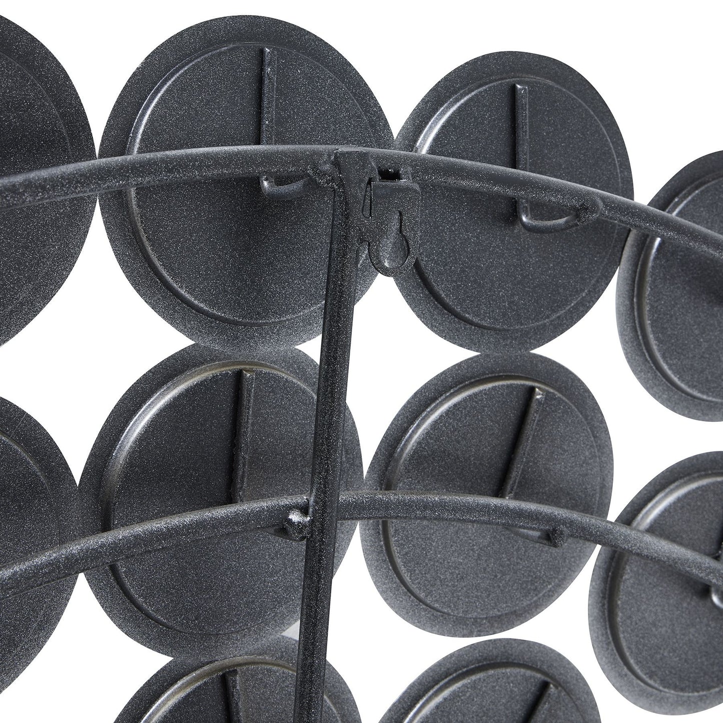 Large Round Convex Antiqued Silver Multi Mirror - 22134 - White Bear Furnishings