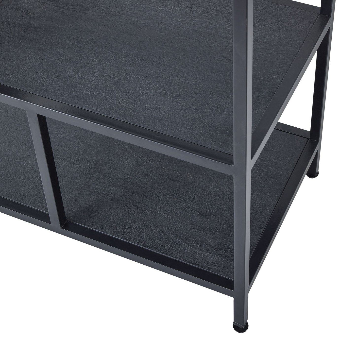 Large Black Multi Shelf Unit - 22714 - White Bear Furnishings
