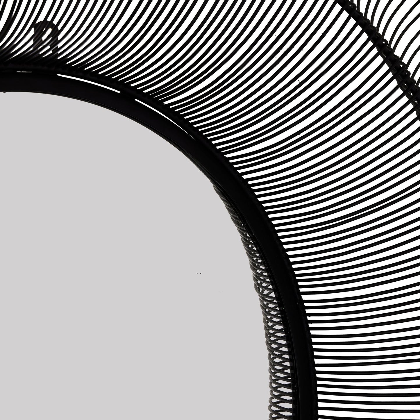 Large Handcrafted Chico Black Wire Mirror - 22715