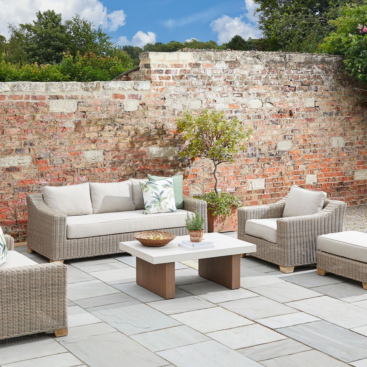 Single Wicker Garden Outdoor Armchair - 22952