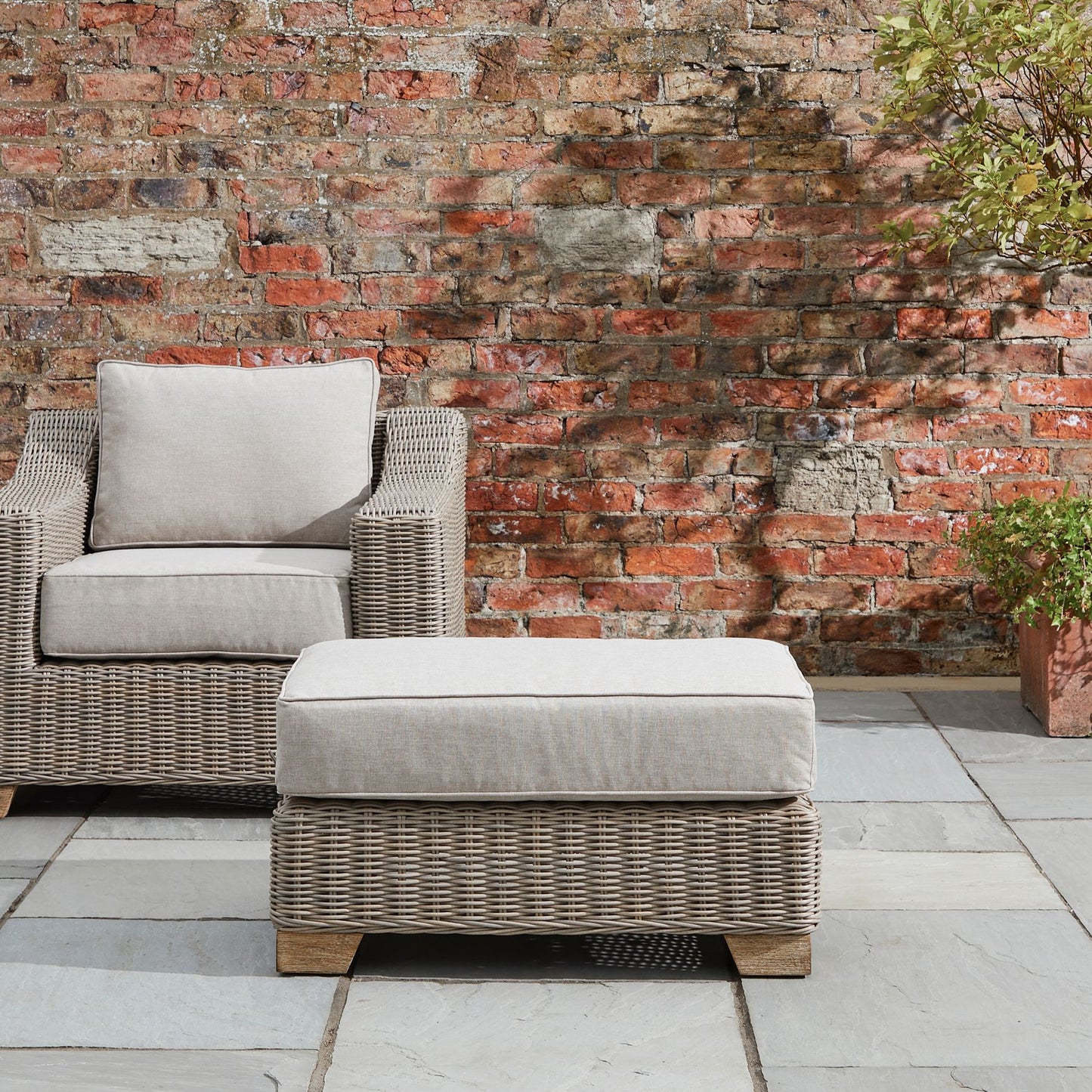 Outdoor Foot Stool Ottoman - 22954
