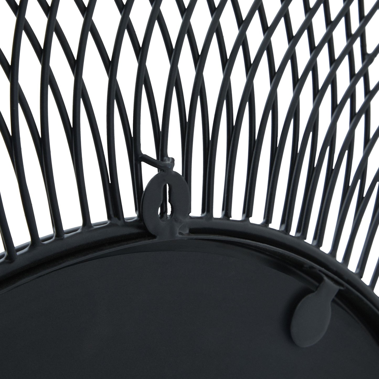 Rio Black Large Wire Mirror - 23107 - White Bear Furnishings