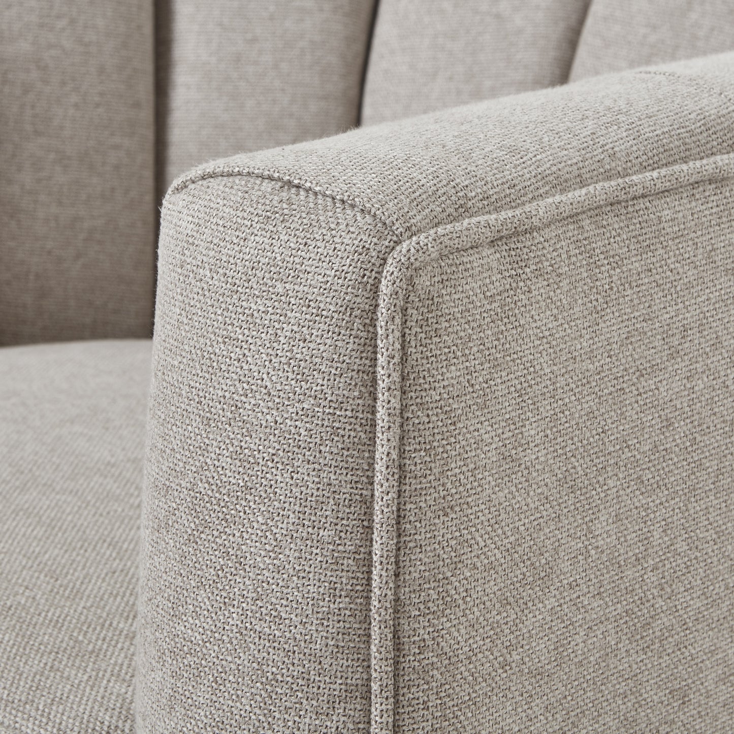 Lily Swivel Arm Chair In Oatmeal Twill - 23735