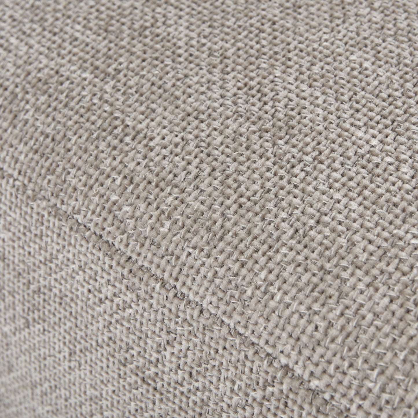 Handcrafted Vesper Taupe Cushion Back Three-Seater Sofa