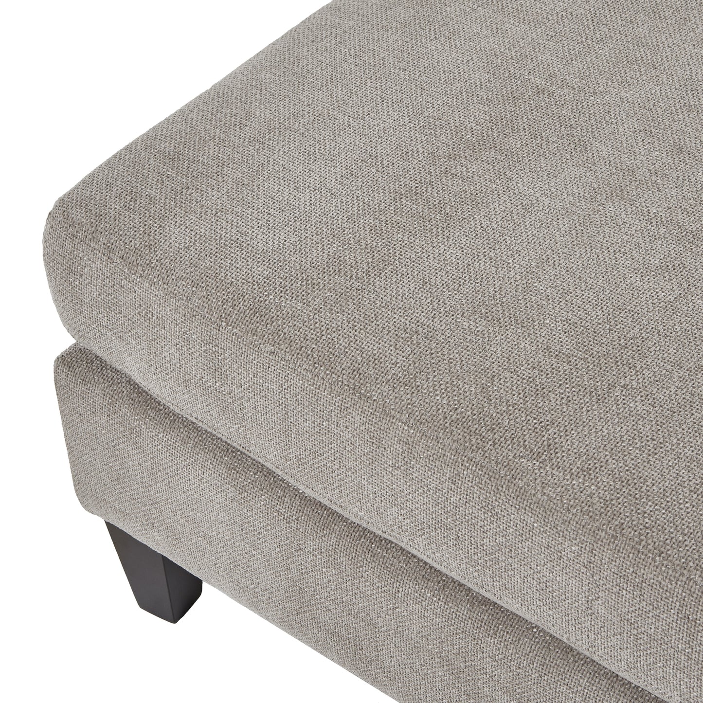 Handcrafted Vesper Taupe Ottoman Foot Stool - 23743