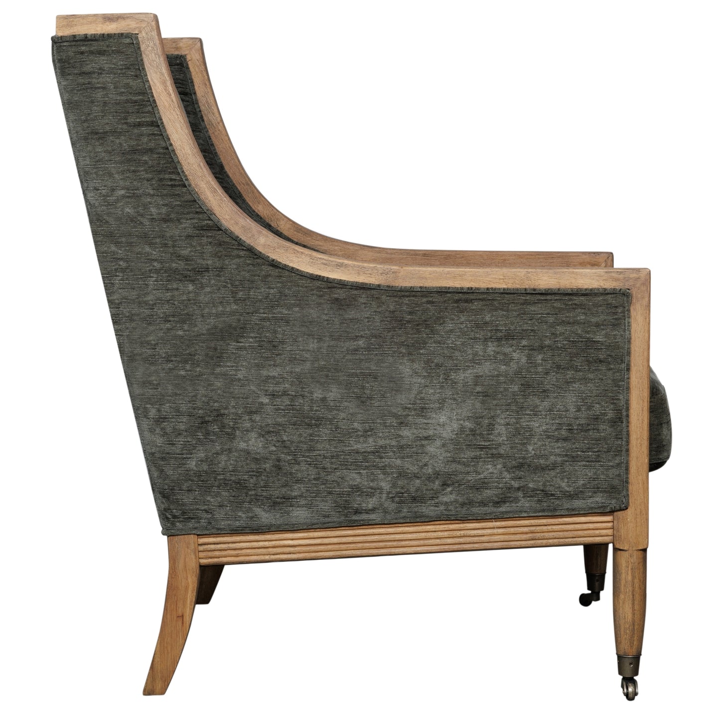 Velvet Albury Olive Armchair - 23748