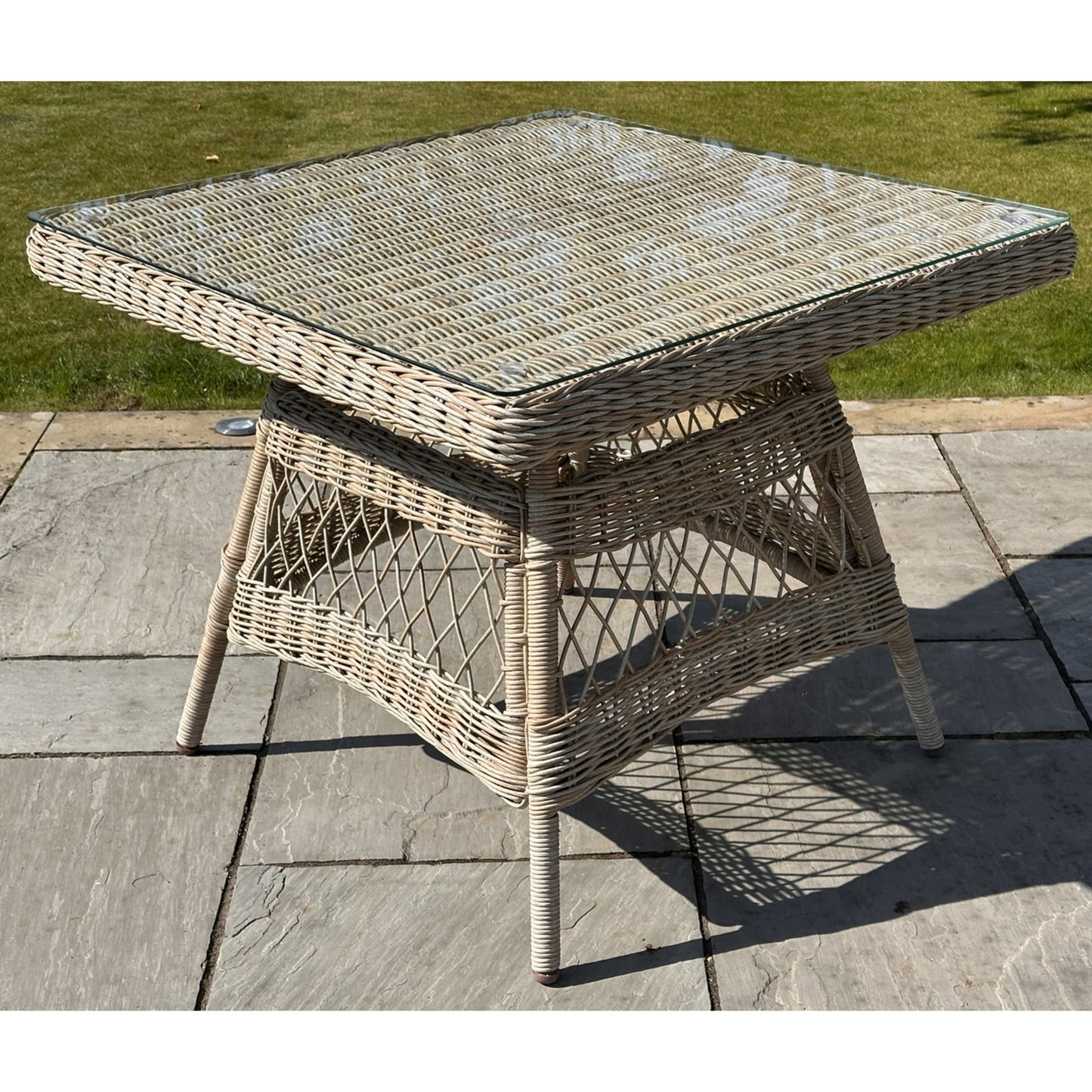 Outdoor 4 Seater Provence Collection Dining Set - 23908 - White Bear Furnishings
