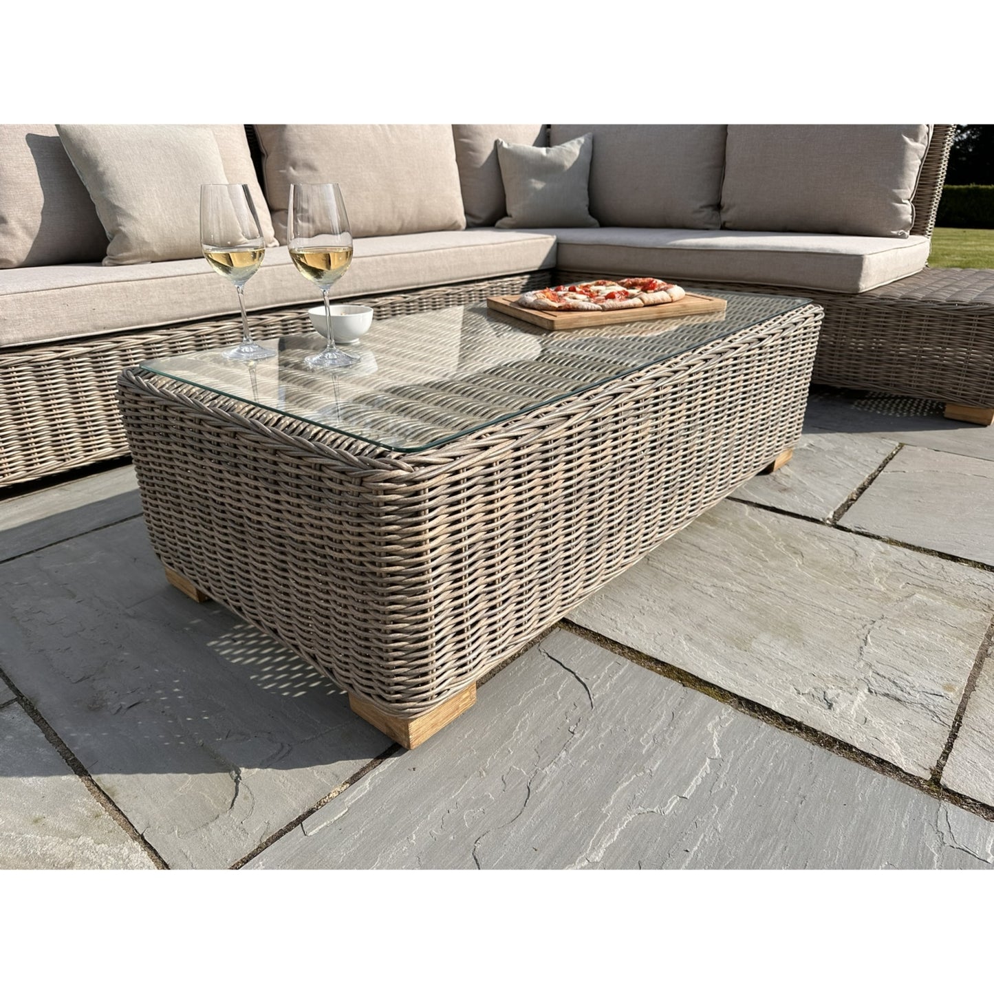 Capri Outdoor Large Corner and Coffee Table Set - 23913