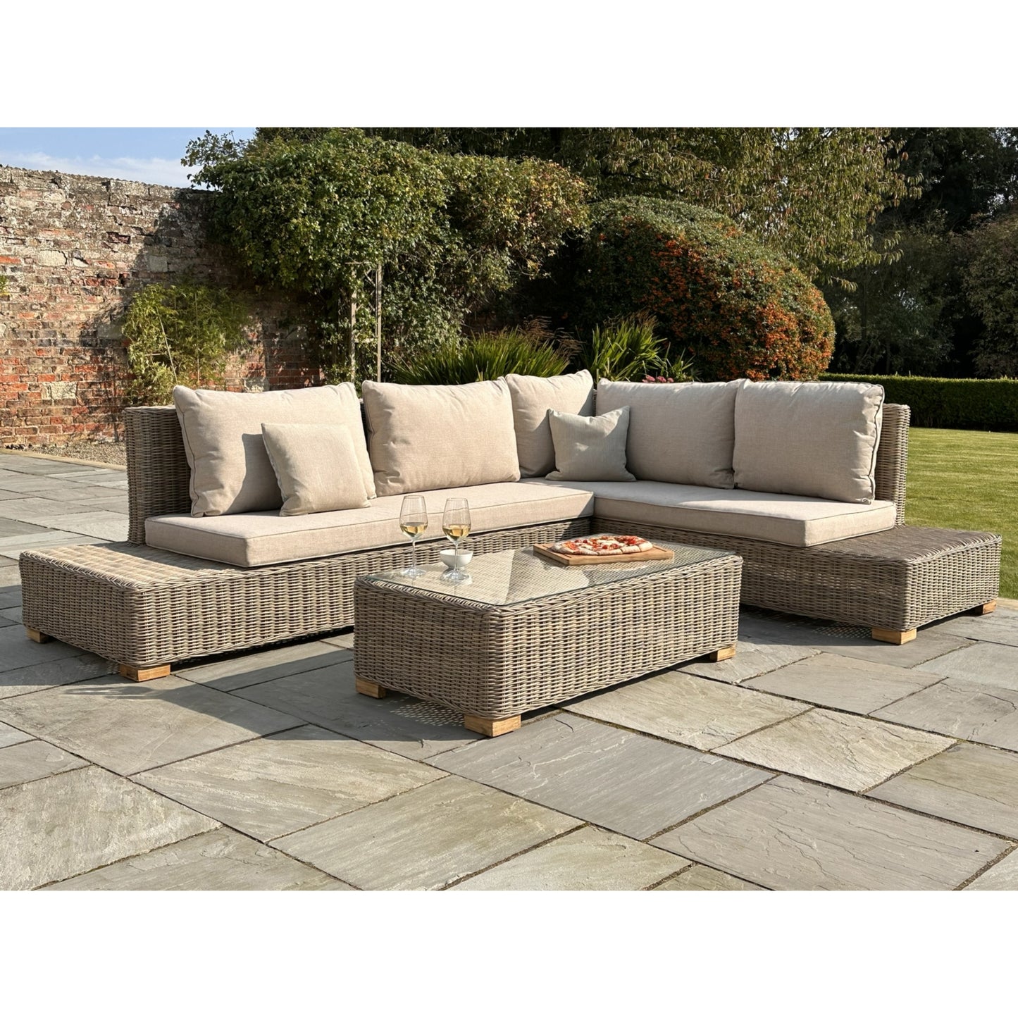 Capri Outdoor Large Corner and Coffee Table Set - 23913