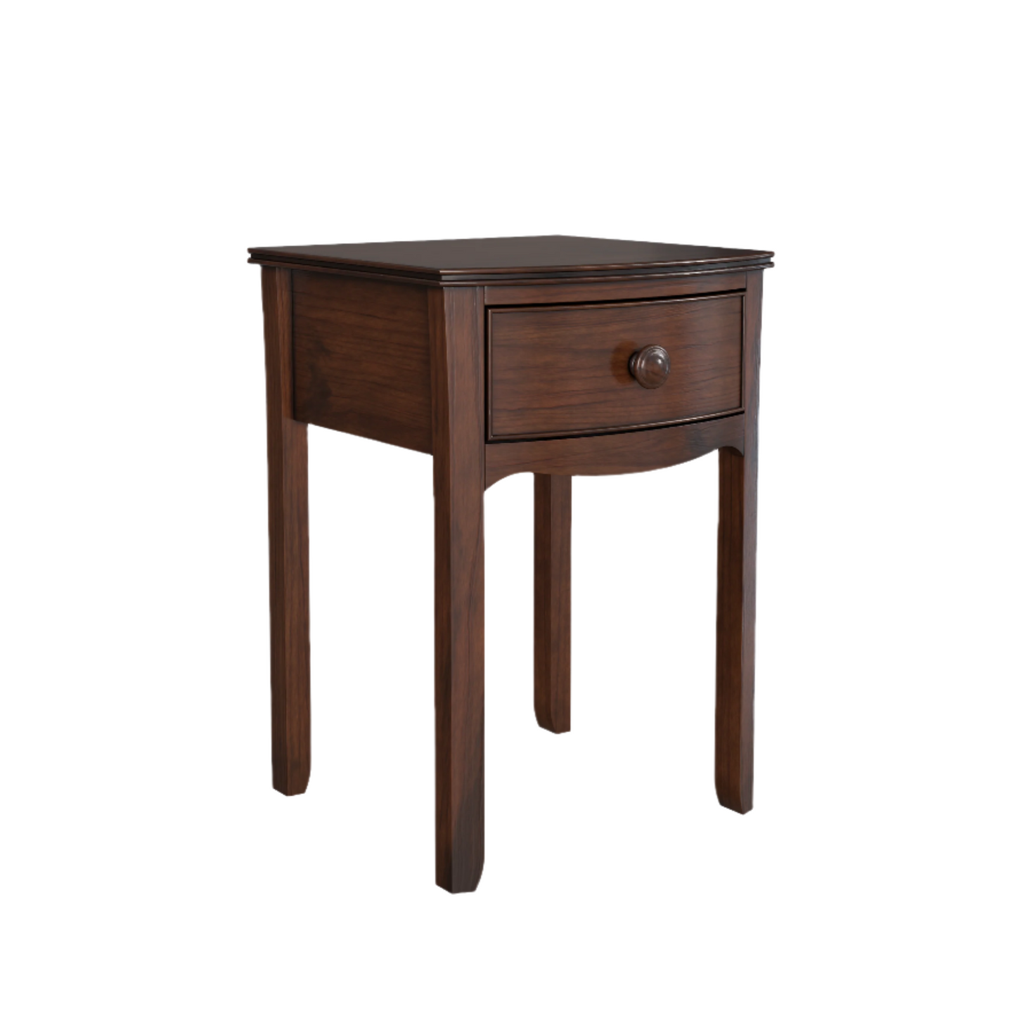 Laura Ashley Broughton Dark 1 Drawer Bedside Table - 3608147 - White Bear Furnishings