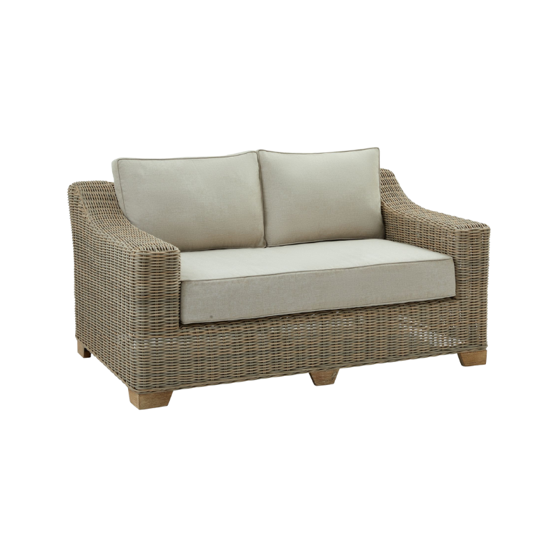 Two Seater Outdoor Garden Wicker Sofa - 22953