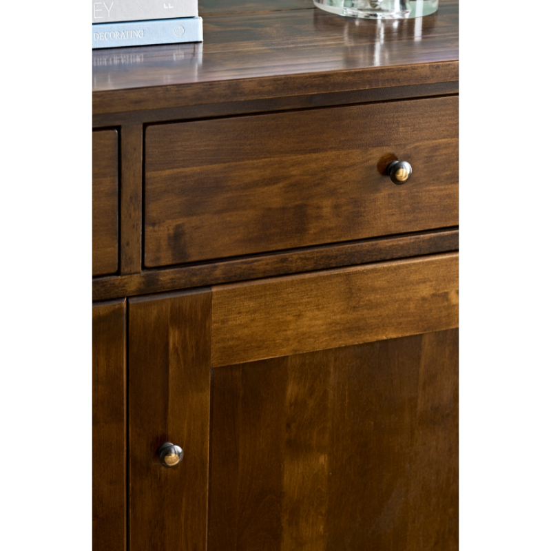 Laura Ashley Garrat 3 Door 3 Drawer Sideboard in Dark Chestnut - 3458572 - White Bear Furnishings