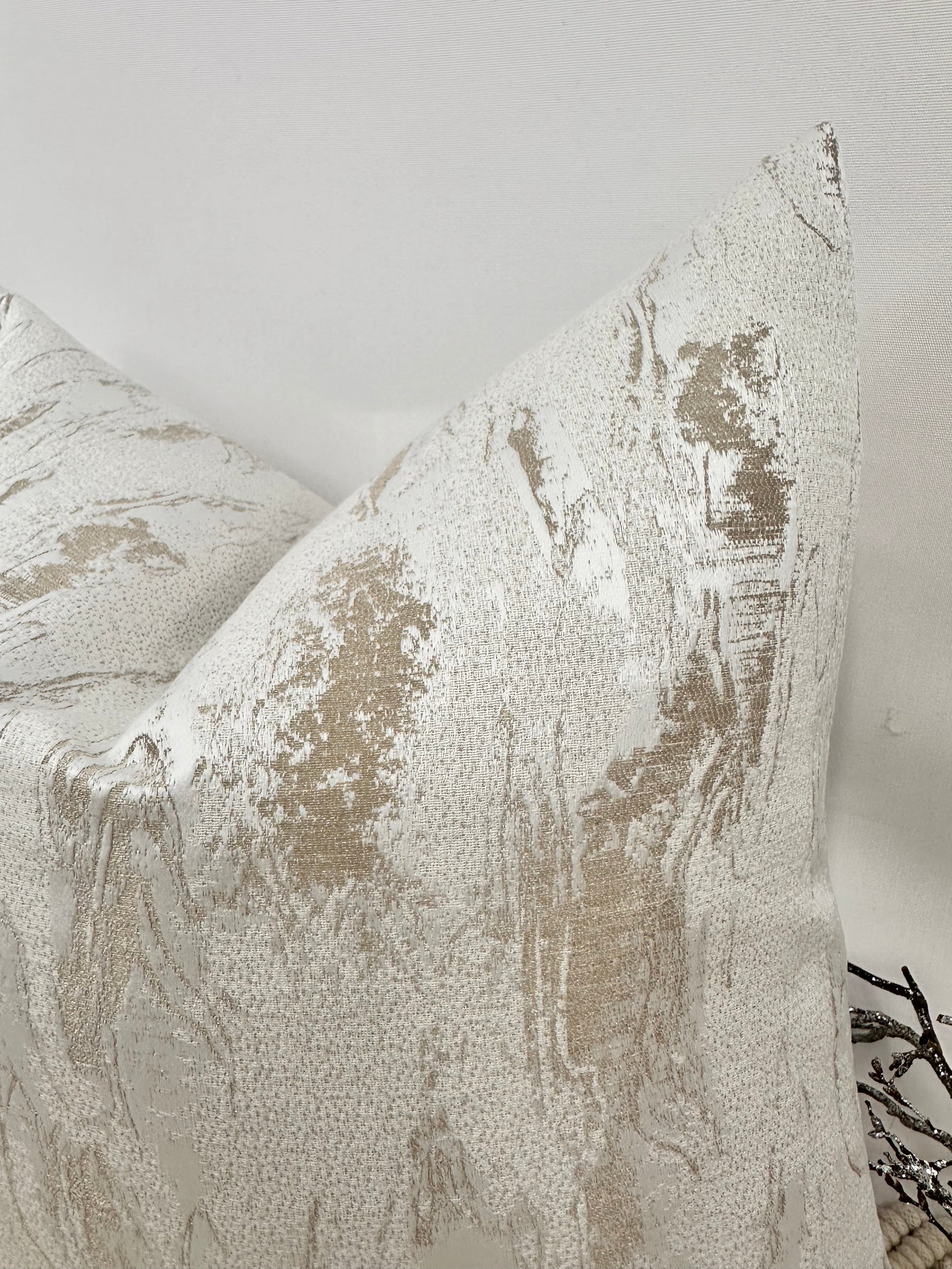 The Couture Cushion - The Ivory Zanella - Style No. 44b - White Bear Furnishings