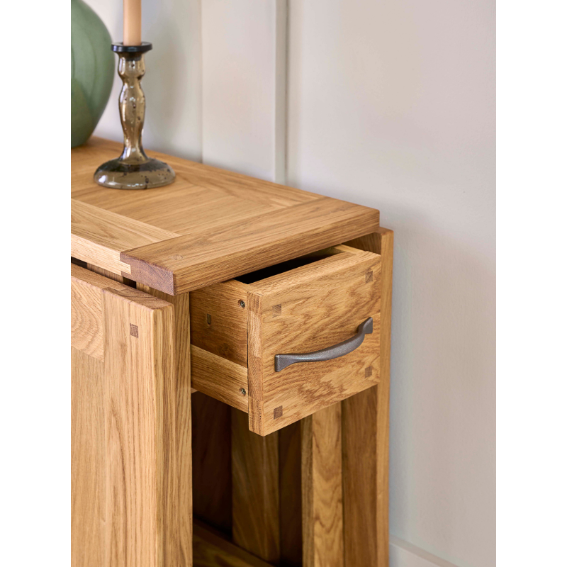 Laura Ashley Milton Drop Leaf Table in Oak - 3608138 - White Bear Furnishings