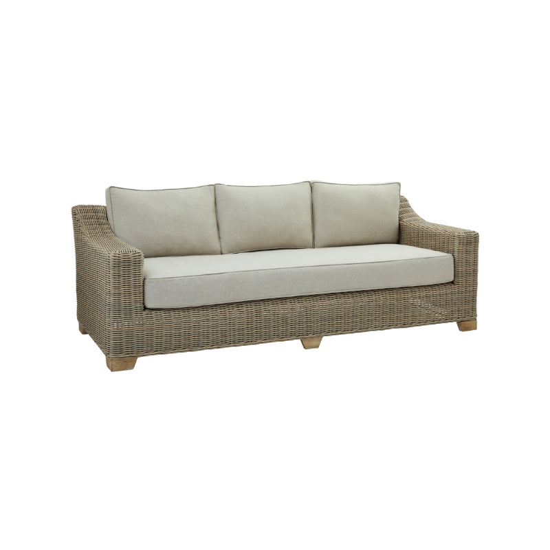Two Seater Outdoor Garden Wicker Sofa - 22955