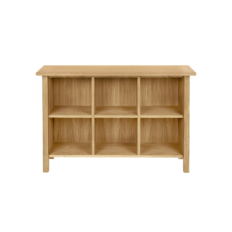 Laura Ashley Milton Low Bookcase in Oak - 3652110