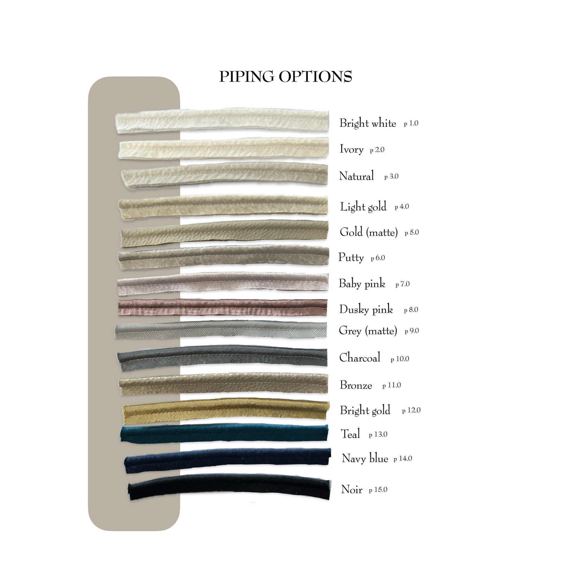 The Couture Cushion - The Deep Gold Diane - Style No. 104 - White Bear Furnishings