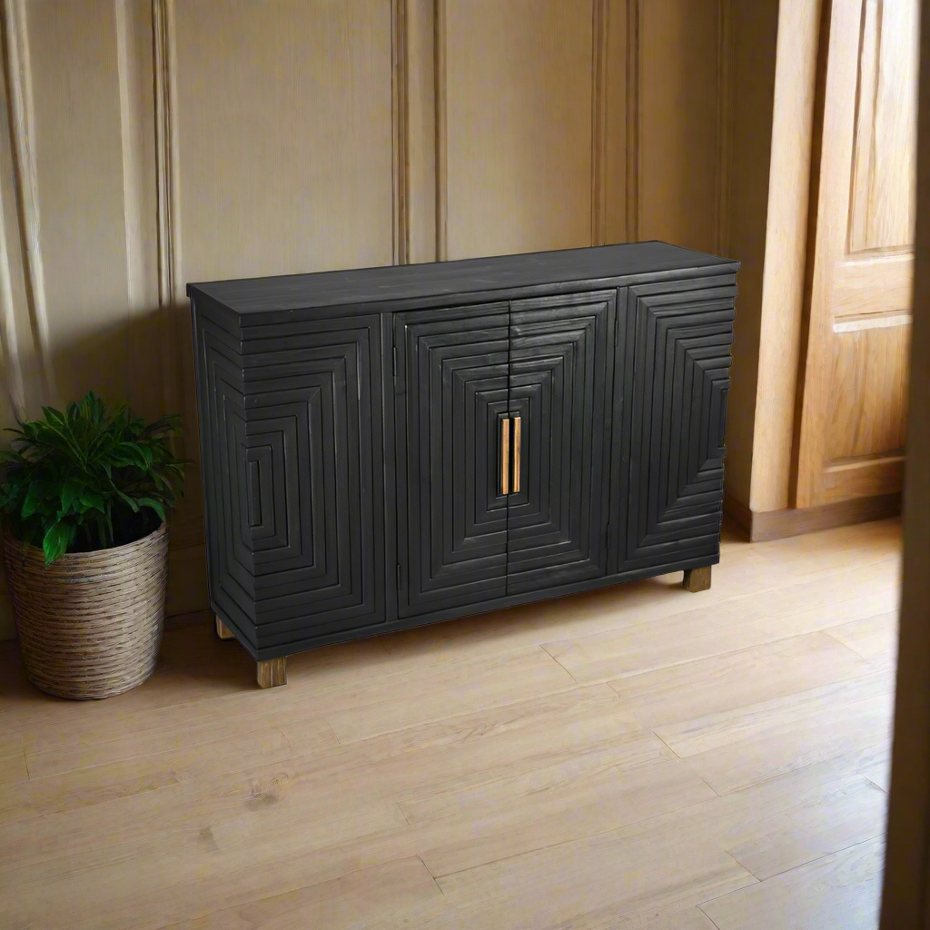Lennox Black 2 Door Sideboard - 23956