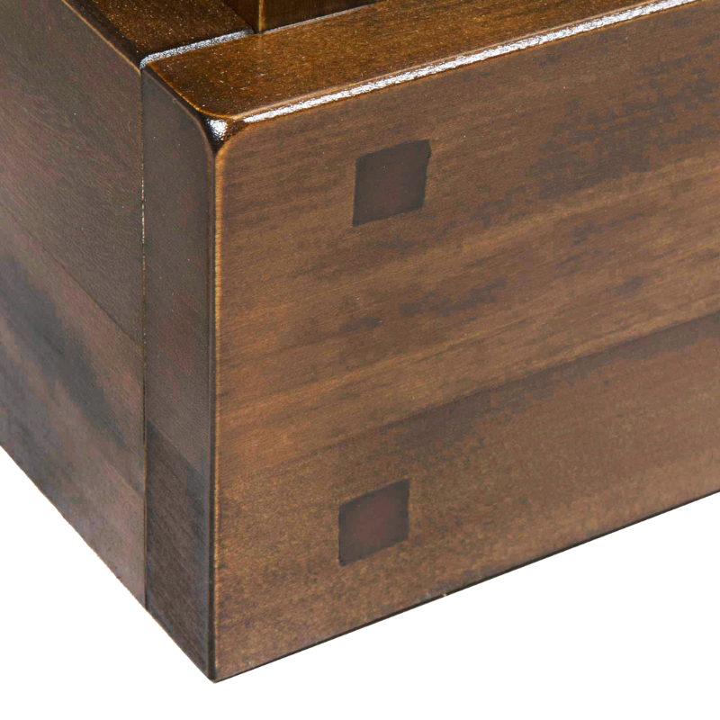 Laura Ashley Garrat 4+4 Drawer Chest in Dark Chestnut - 1181999 - White Bear Furnishings