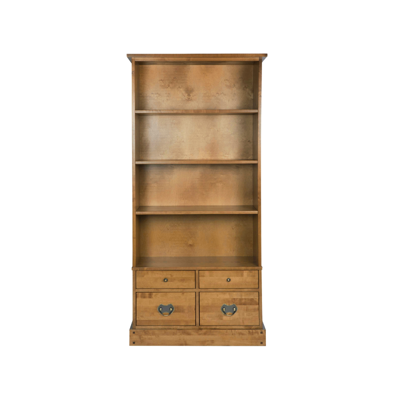 Laura Ashley Garrat 4 Drawer Single Bookcase in Honey - 3458582 - White Bear Furnishings