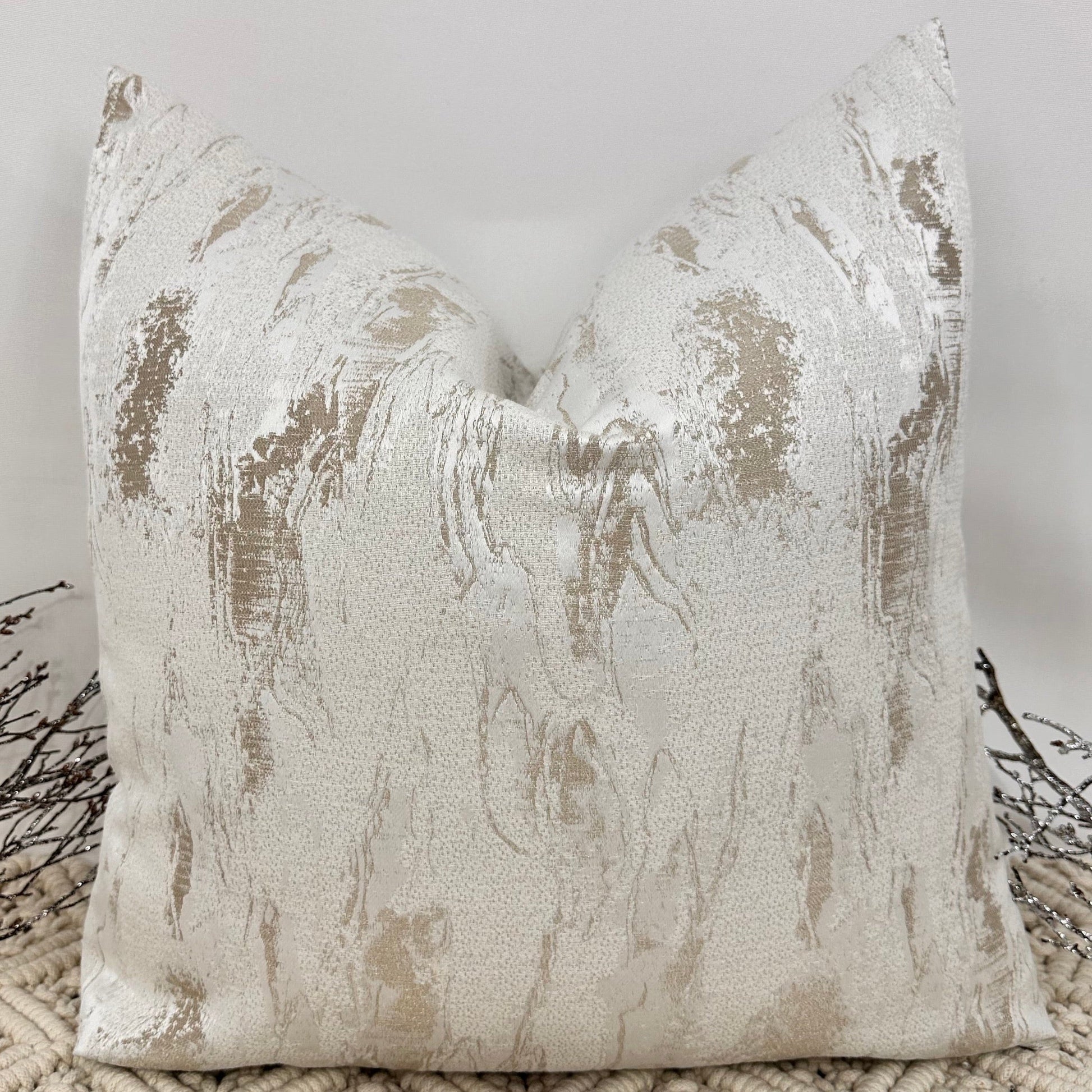 The Couture Cushion - The Ivory Zanella - Style No. 44b - White Bear Furnishings
