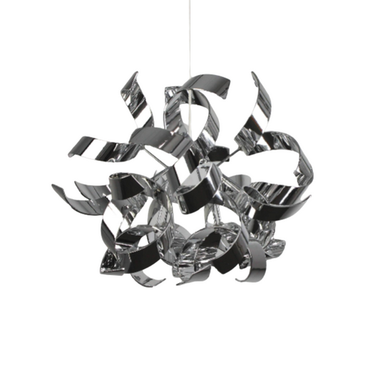 Lyndsay Large Pendant Light Shade Chrome - White Bear Furnishings