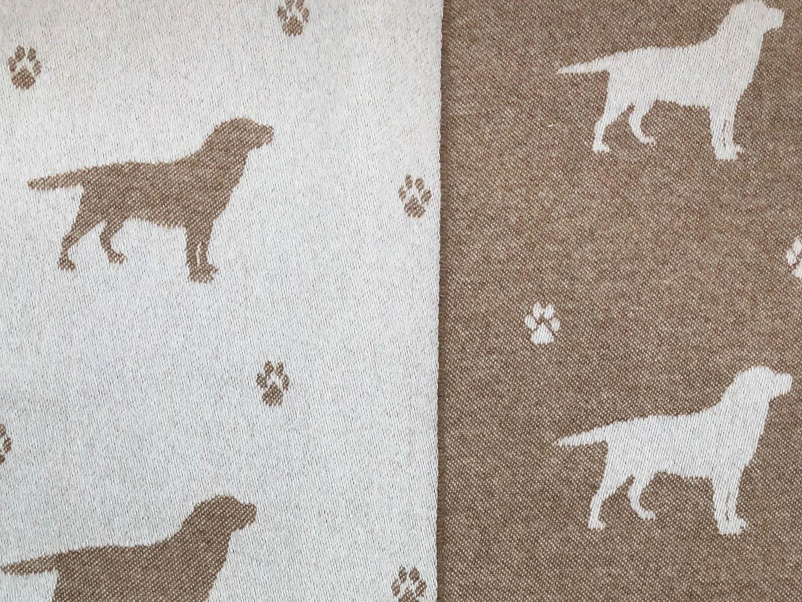 Labrador Merino Lambswool Throw - Bran - White Bear Furnishings