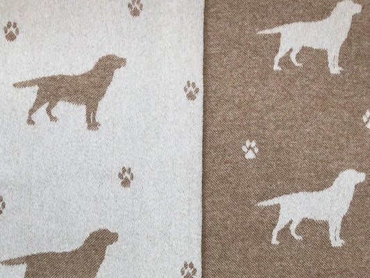 Labrador Merino Lambswool Throw - Bran - White Bear Furnishings