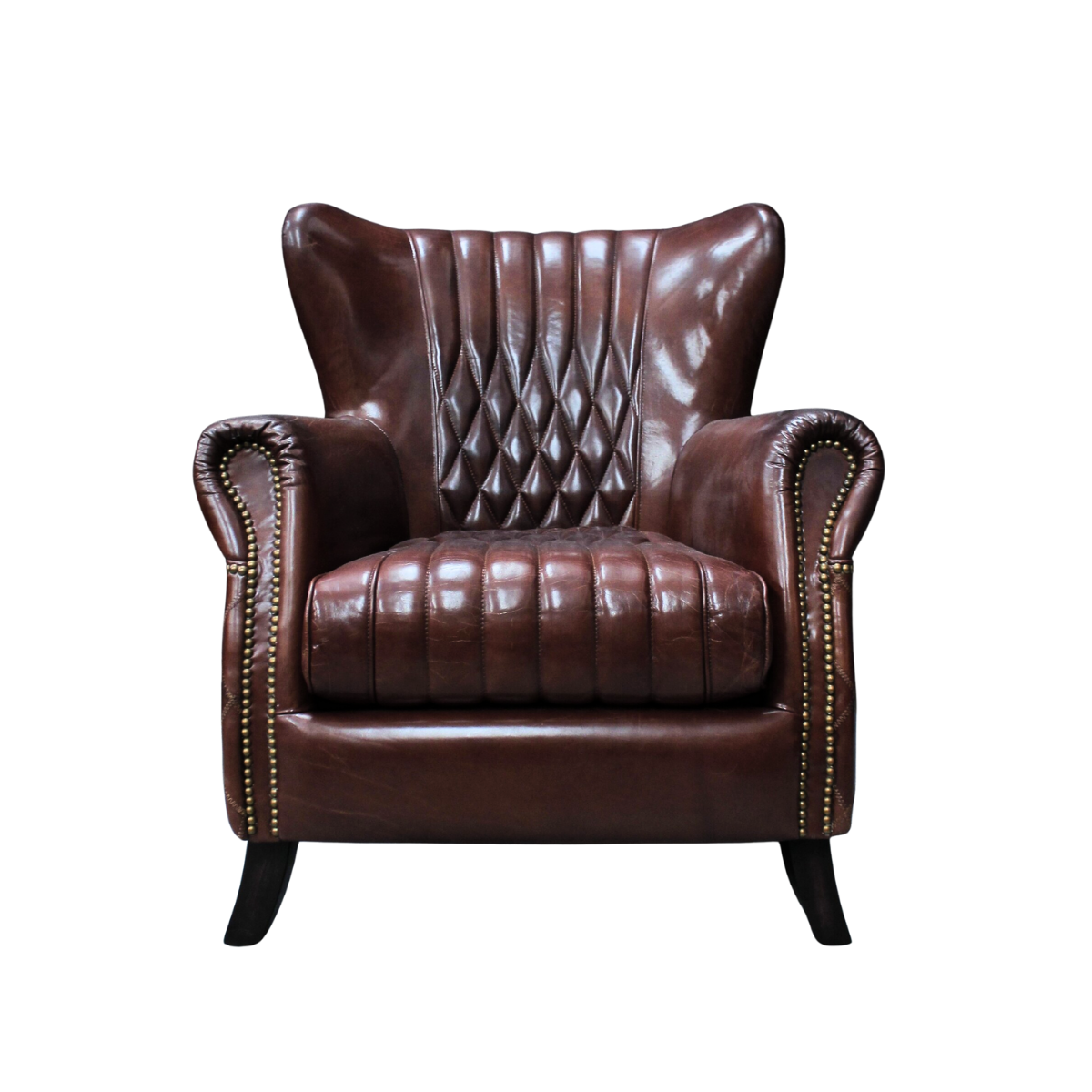 Luxury Vintage Leather Aston Armchair - TK018-1D