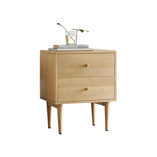 Fishe & Lilly Scandinavian Light Oak Oslo Bedside Table - White Bear Furnishings