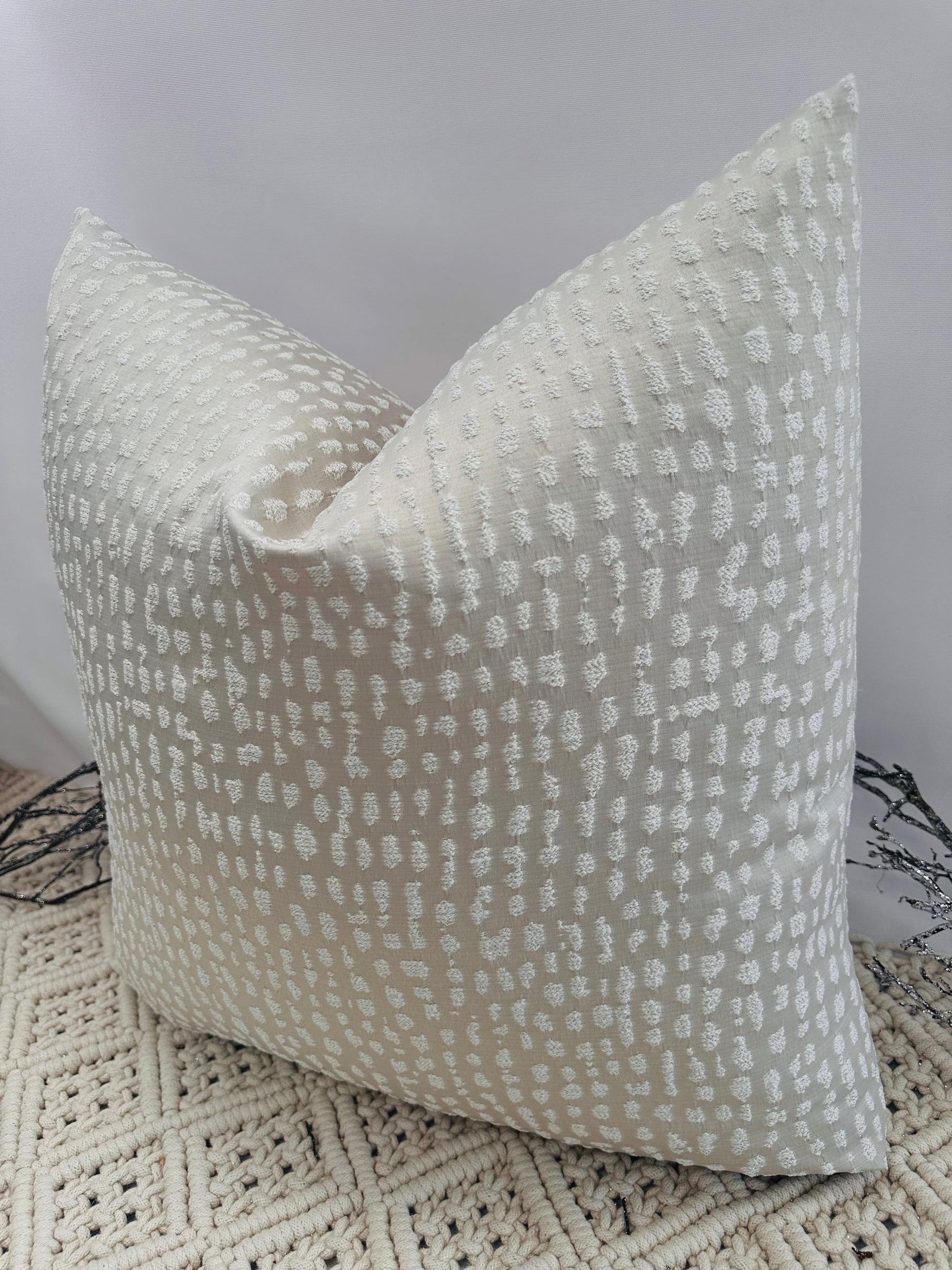 The Couture Cushion - The Cream Natale - Style No. 192 - White Bear Furnishings