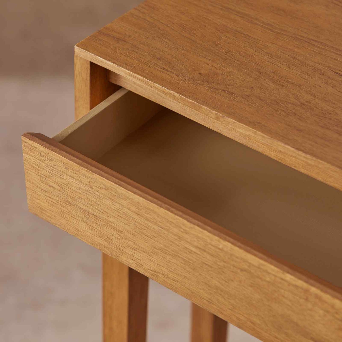 Fishe & Lilly Melia Light Oak Console and Hallway Table with One Drawer
