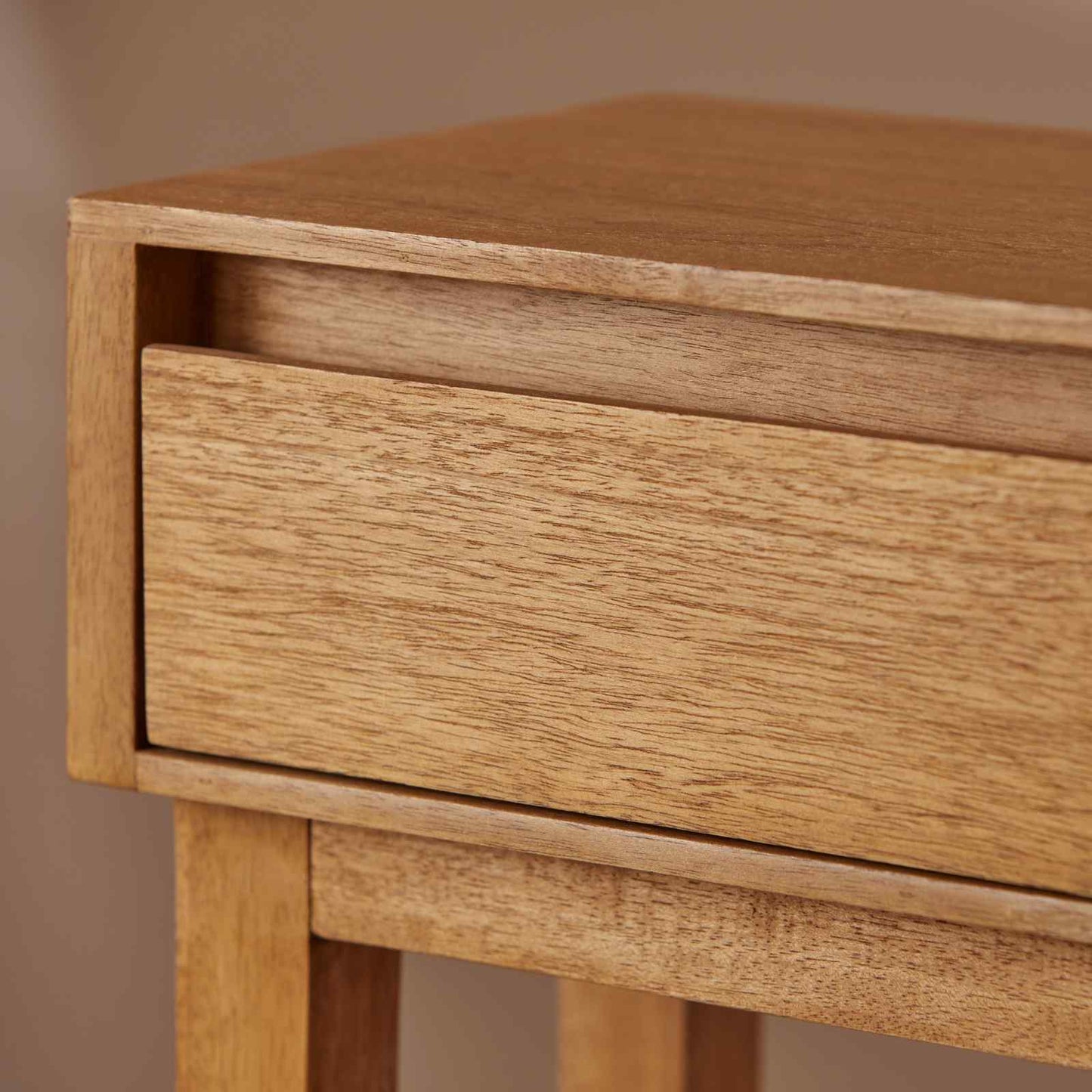 Fishe & Lilly Melia Light Oak Console and Hallway Table with One Drawer