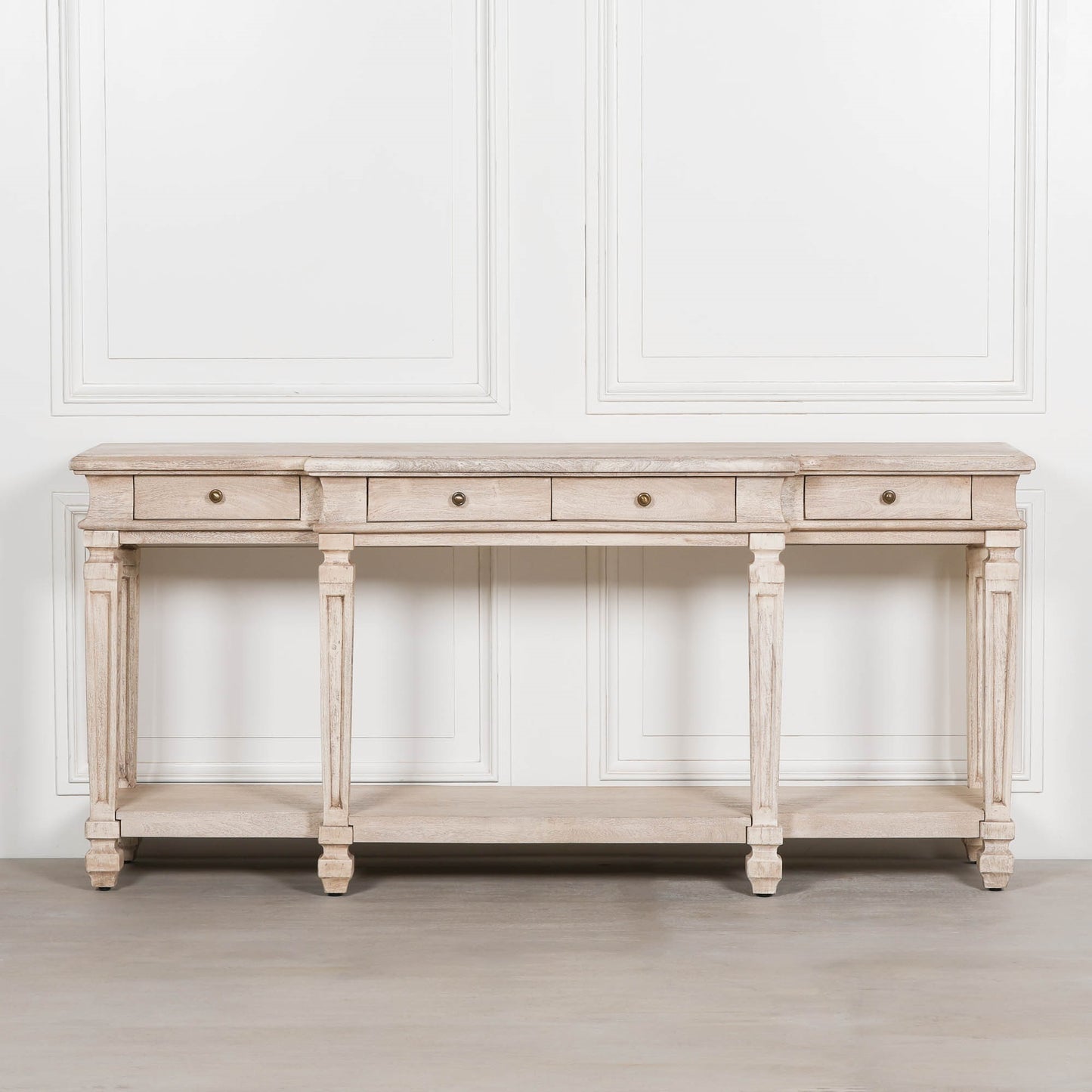 Maison Reproductions Acacia 4 Drawer Breakfront Console Table - AFC104