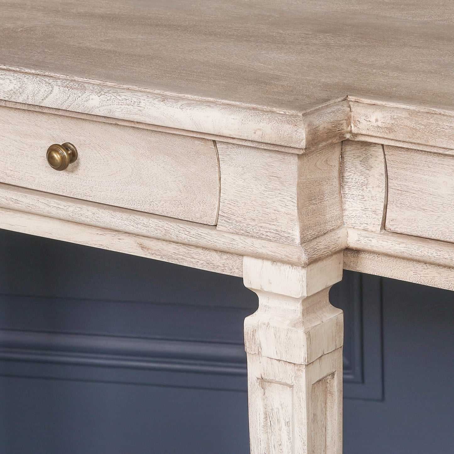 Maison Reproductions Acacia 4 Drawer Breakfront Console Table - AFC104