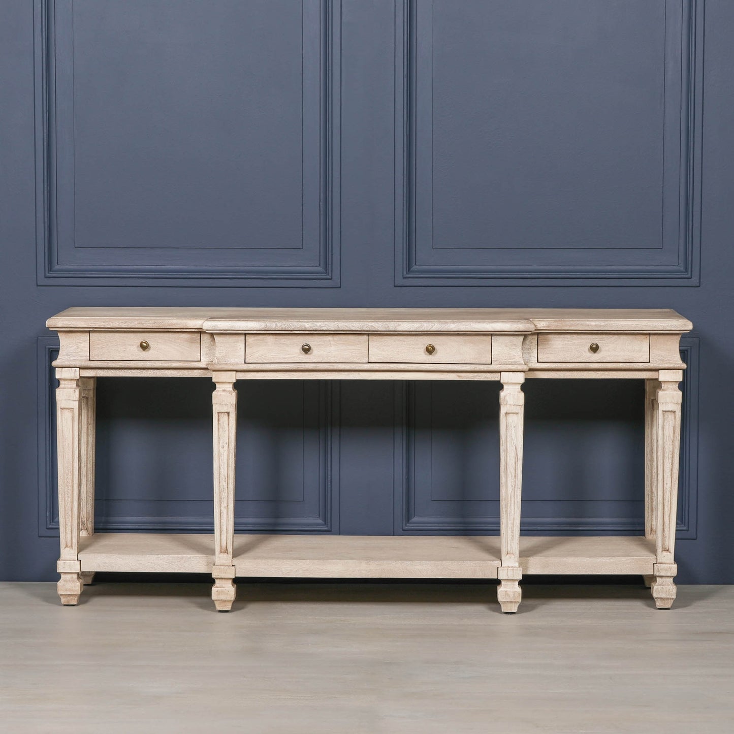 Maison Reproductions Acacia 4 Drawer Breakfront Console Table - AFC104