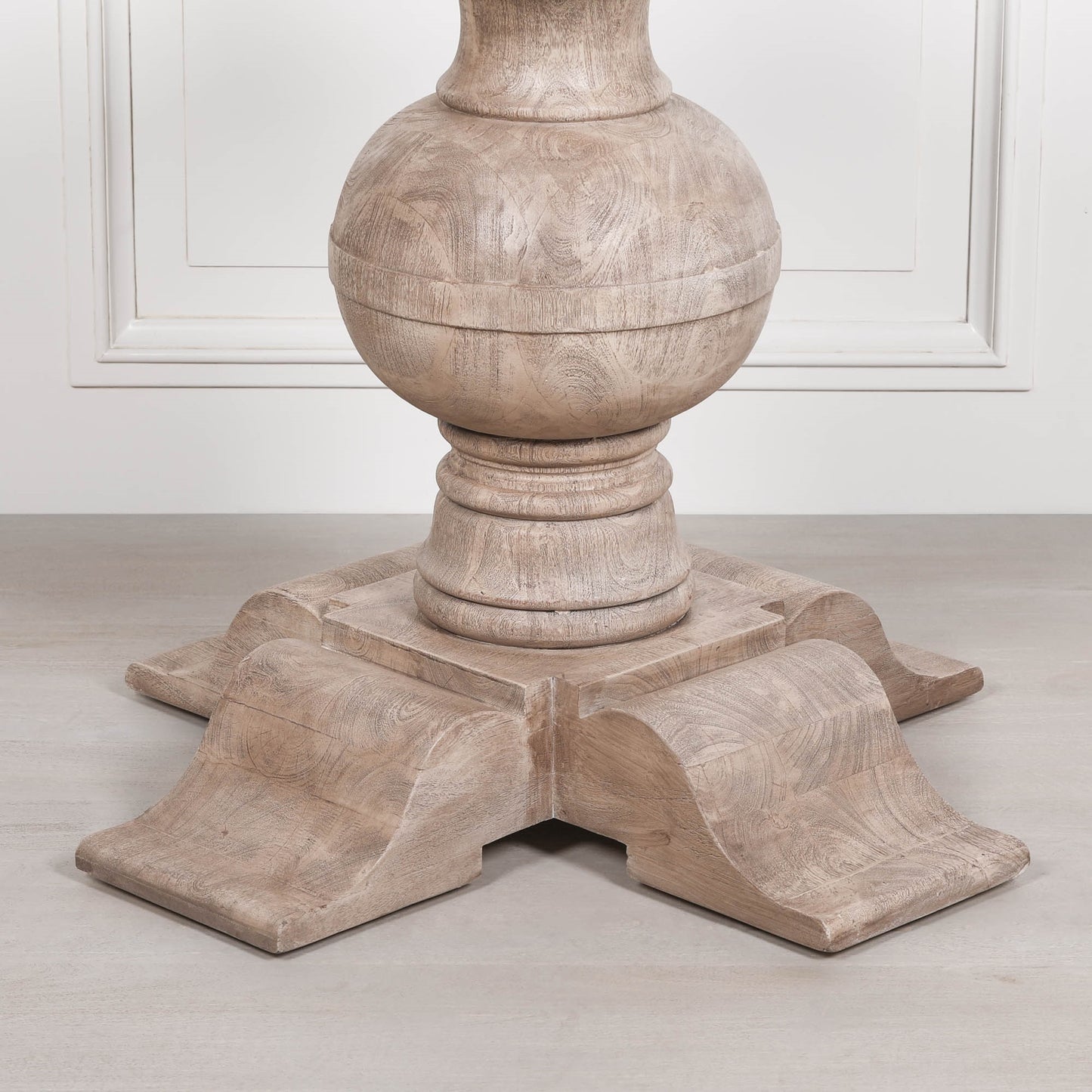 Handcrafted Rustic Acacia Round Ball Dining Table - AFC715