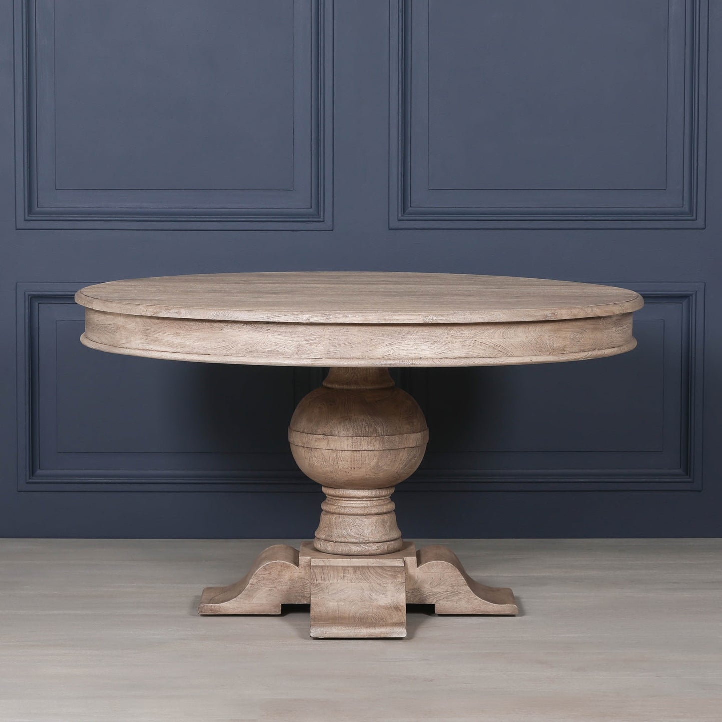 Handcrafted Rustic Acacia Round Ball Dining Table - AFC715