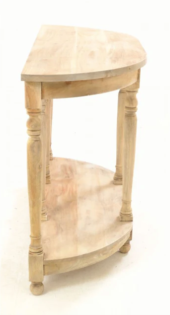 Ancient Mariner Vintage Style Demilune Small Console Table VIN125S