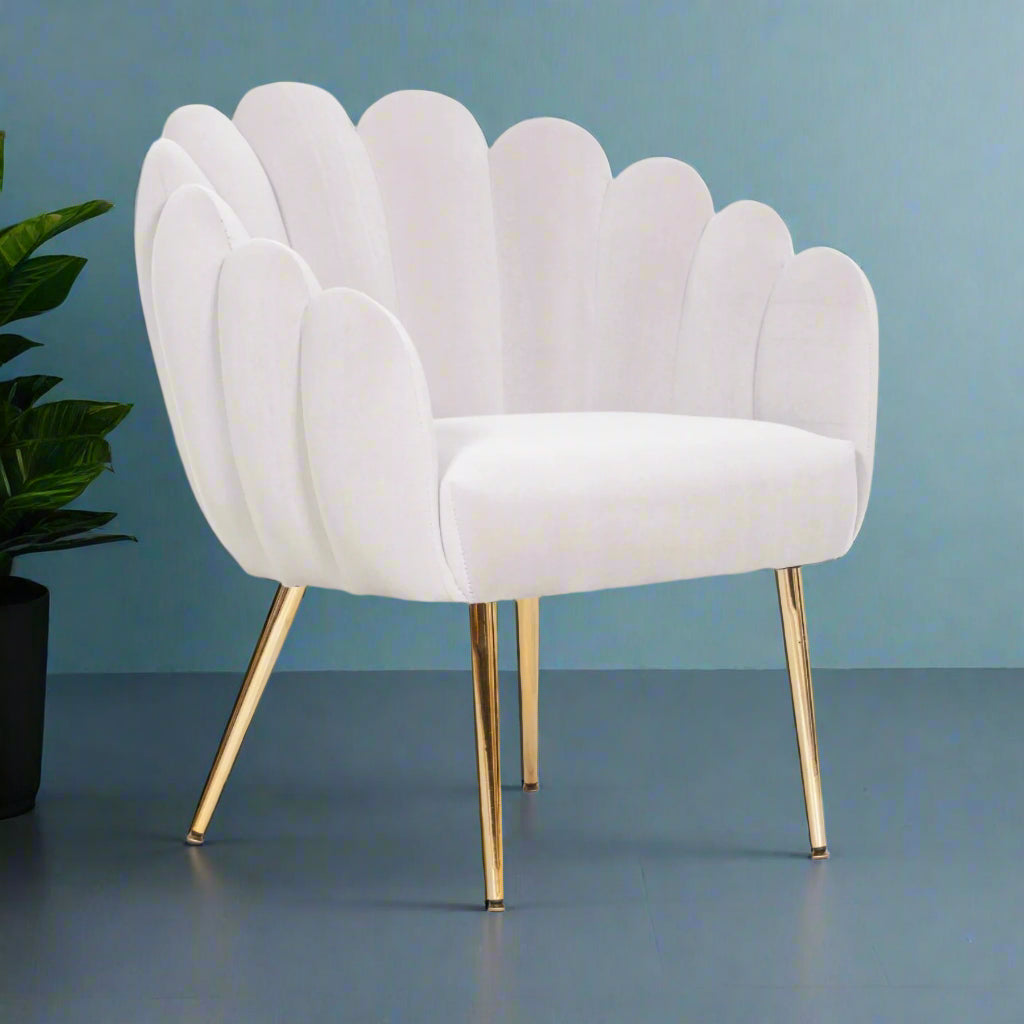 Maison Reproductions Deco Grey Velvet Accent Chair - AV111 - White Bear Furnishings