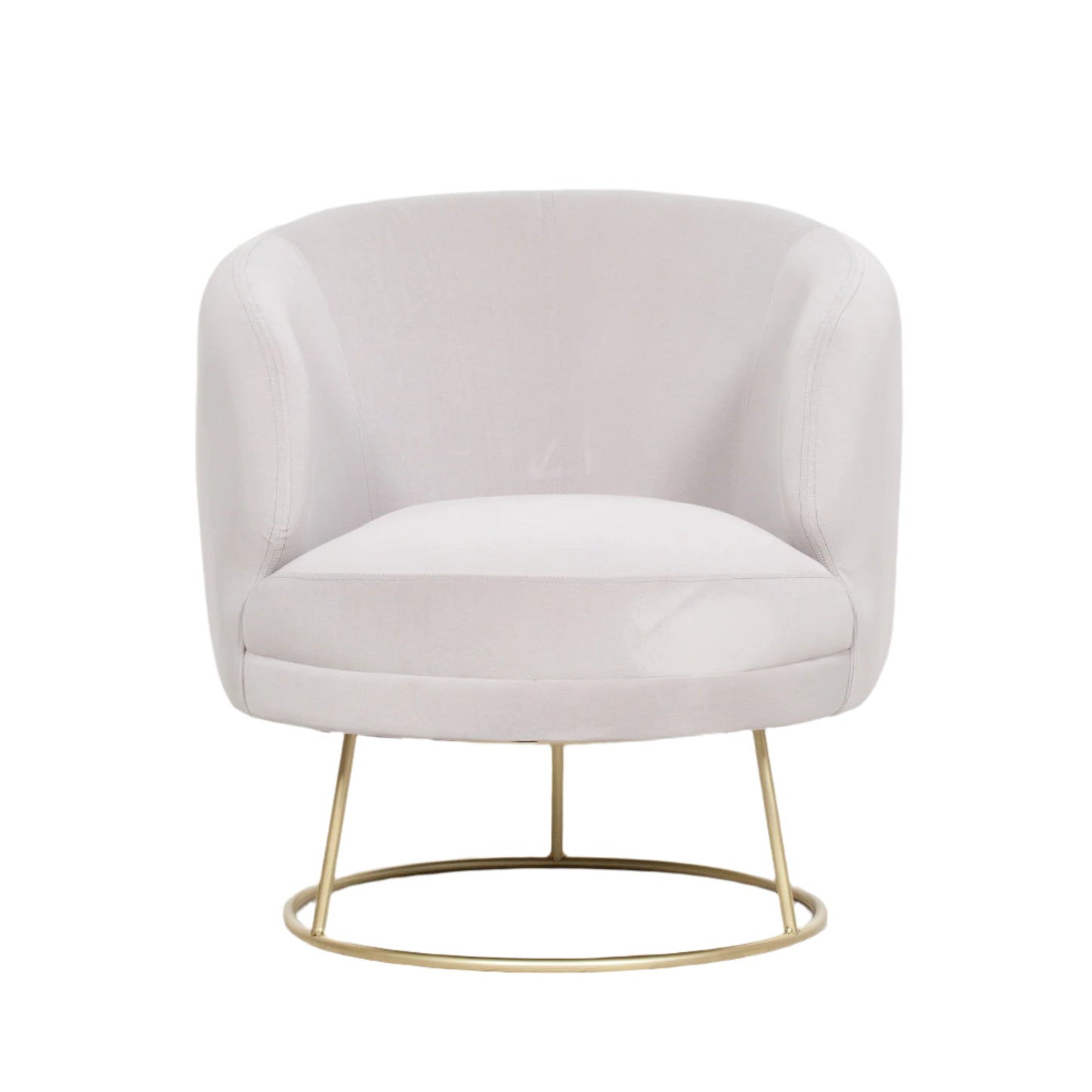 Velvet Upholstered Art Deco Accent Chair Armchair in Light Dusty Pink - AV140 - White Bear Furnishings