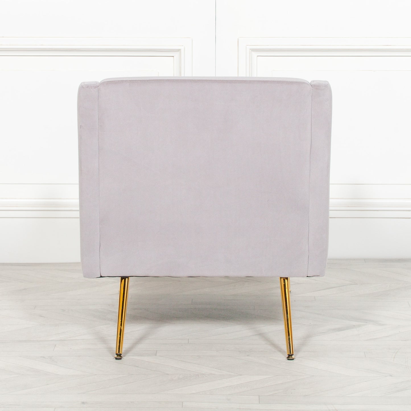 Grey Velvet Sofa Armchair Accent Chair - AV151