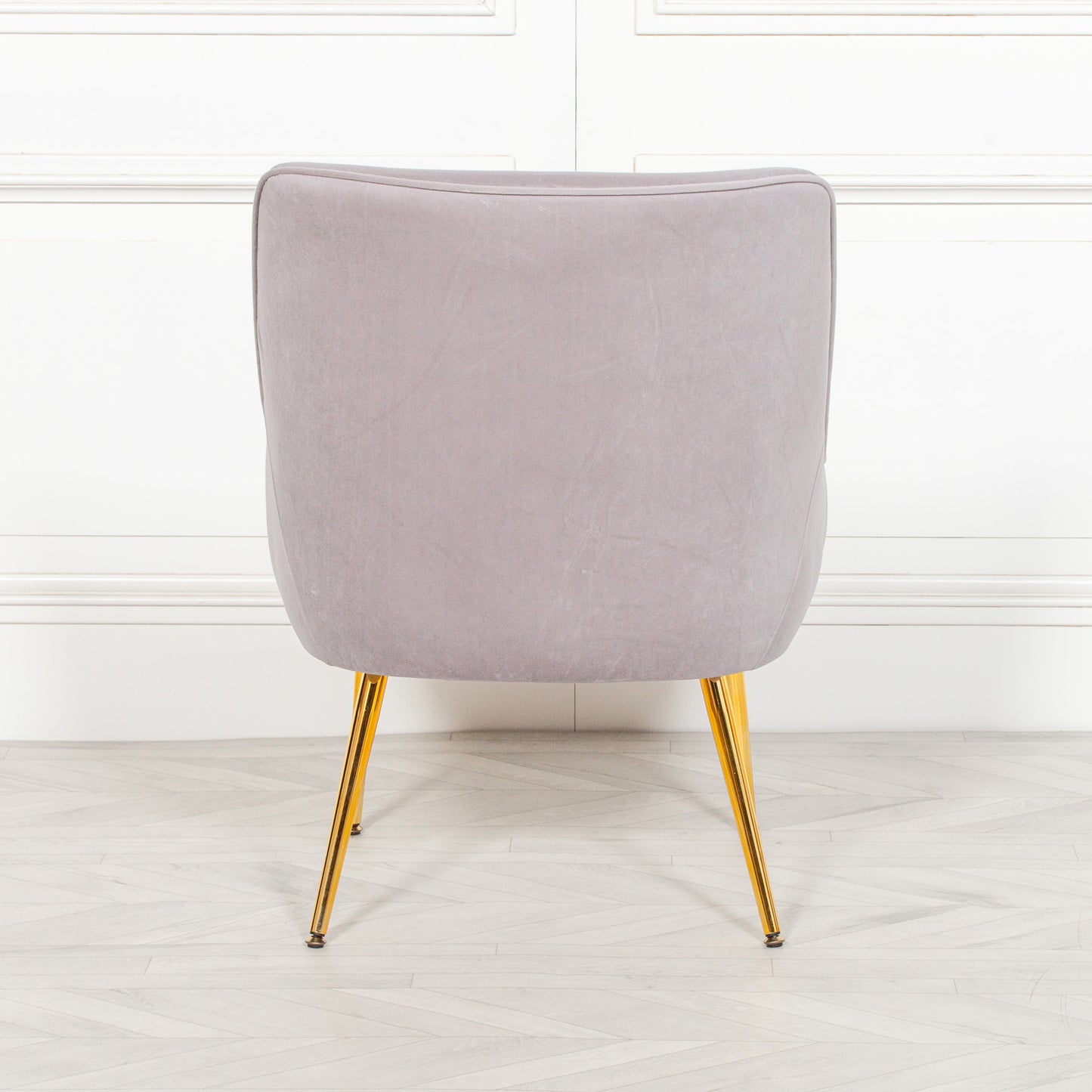 Maison Reproductions Grey Velvet Chair - AV551