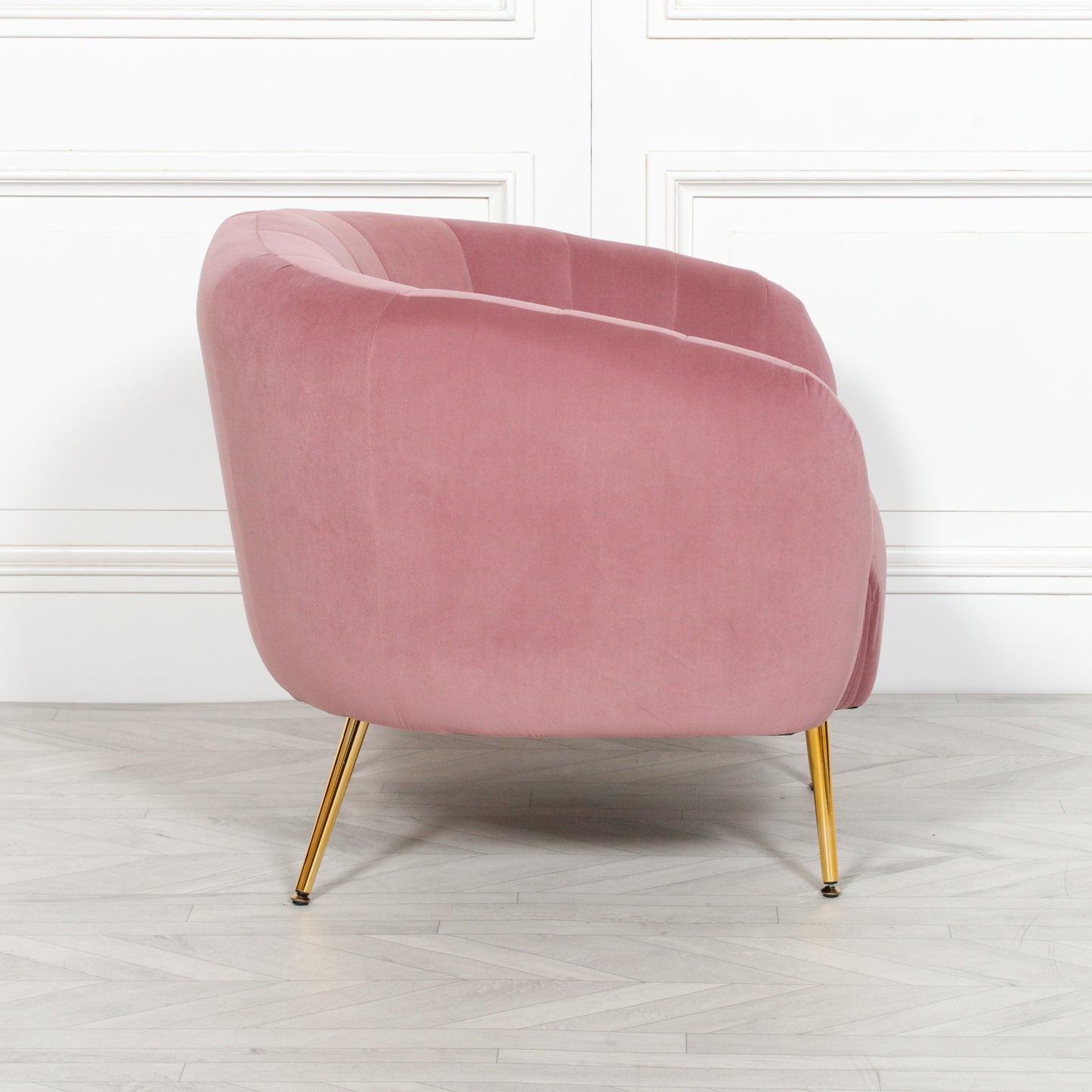 Pink Velvet Armchair Accent Chair - AV700