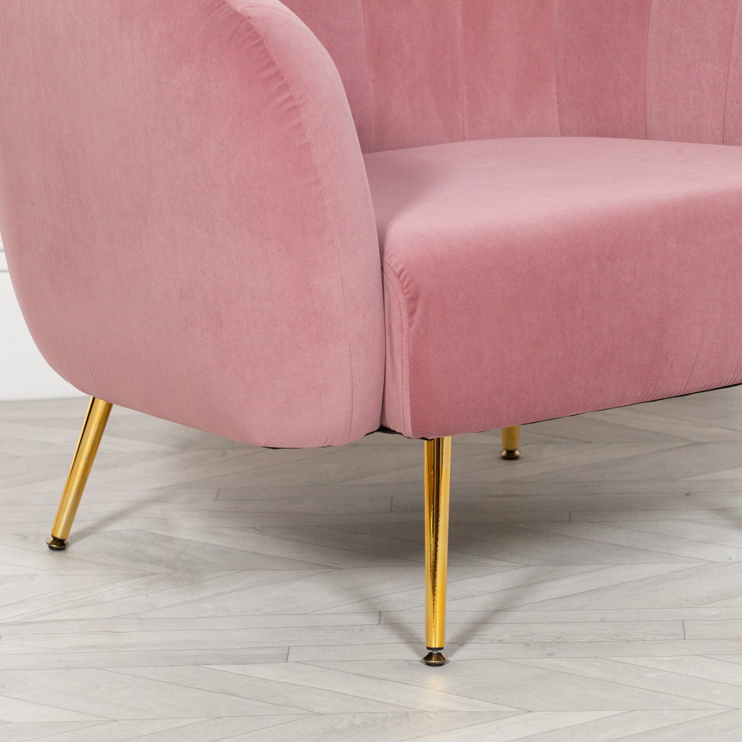 Pink Velvet Armchair Accent Chair - AV700